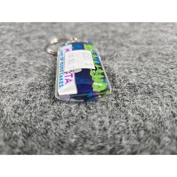 Keychain Minnesota Land of 10000 Lakes Duck Outdoor Scene Souvenir Vtg - Picture 4 of 4